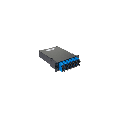 PANDUIT - Placa Acopladora de Fibra Óptica FAP, Con 12 Pigtails y 6 Conectores SC Duplex (12 Fibras), Para Fibra Monomodo OS1/OS2, Color Azul