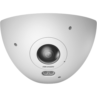 HIKVISION - Cámara Fisheye Network DeepinView 6 MP / 360° Panorámica / 2560 × 2560 / IR 15 m (49.2 ft) / IP67 IK10 / Audio Bidireccional / Deep Learning / Heatmap / 20 Modos Visualización