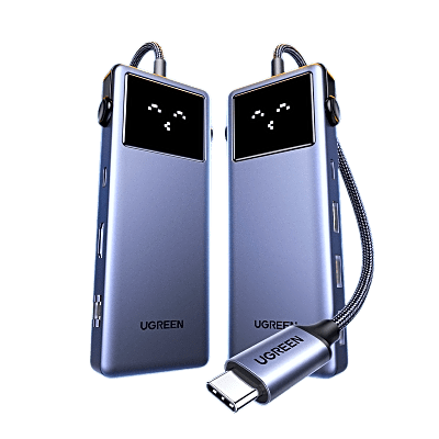 UGREEN - Hub USB-C 7 en 1 / USB-C a HDMI 4K 60Hz / 2x USB-A 3.0 + USB-C 3.0 + USB-A 2.0 / Gigabit Ethernet / PD 100W / Cable 20 cm (7.9 in)