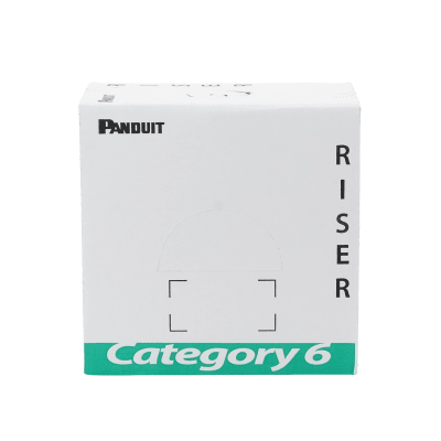 PANDUIT - Bobina de Cable UTP, Categoría 6 de Alto Rendimiento (+350 MHz), 23 AWG, PVC (CMR, Riser), Bobina de 305 Metros (1000 Pies), Color Azul