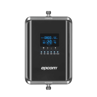EPCOM - Kit Amplificador de Señal Celular 2G, 3G, 4G y 5G / Mejora llamadas convencionales y VoLTE / Amplifica señal de TELCEL, AT&T, MOVISTAR, BAIT,DiRi y más / Cubre hasta 300 m² con una antena y hasta 600 m² con 2 antenas.