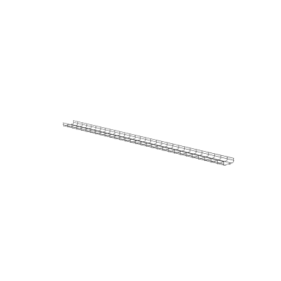 PANDUIT - Charola Wire Basket de 8 in (203 mm) de Ancho, 2 in (50 mm) de Alto, 3 m de Largo, Hasta 187 Cables Cat6, Color Negro