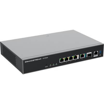 GRANDSTREAM - Dispositivo de Convergencia de Redes GCC6020 / Router VPN / Firewall de Próxima Generación / IP PBX / Switch de Red / 4 Puertos Gigabit Ethernet / 1 Puerto SFP+ 10 Gigabit / 1 Puerto 2.5 Gigabit / Administración en la Nube GDMS / Mont
