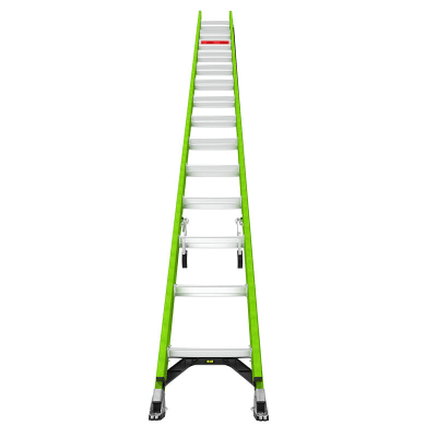 LITTLE GIANT LADDER SYSTEMS - Escalera de Extensión de Aluminio + Fibra de Vidrio Hasta 8.5 m. !La Más Liviana del Mundo! (No. Parte: 18728)