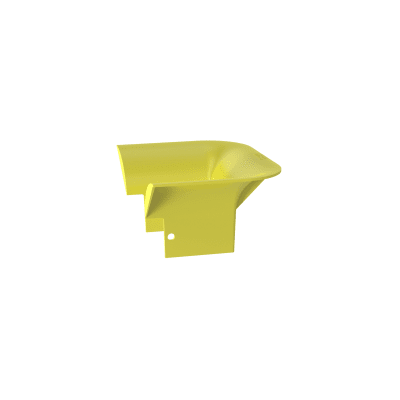 PANDUIT - Accesorio de Control de Radio de Curvatura, Para Bajadas de Cable con Canaletas FiberRunner 4x4, Color Amarillo