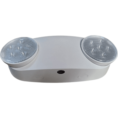SFIRE - Luminaria de Emergencia LED / Doble Cabezal Ajustable / 230-430 Lúmenes / 120-277V Dual Voltage / 90 Minutos Autonomía / ABS 5VA Retardante de Llama