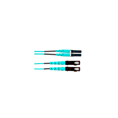 PANDUIT - Jumper de Fibra Optica Multimodo 50/125 OM4, LC-SC Duplex, LSZH, Color Aqua, 6 Metros (19.69 Pies)