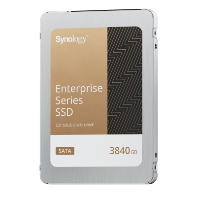SYNOLOGY - SSD SATA de 2,5" Serie Enterprise |  3840 GB | Alto Rendimiento Estable | Resistencia Empresarial | Protección de Datos Integral | Análisis de Vida Útil | Compatibilidad con Synology DSM | Garantía de 5 Años