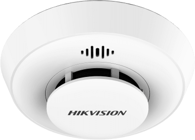 HIKVISION - Detector de Humo Interlink con Funcion Hub / Doble Tecnología de Sensor de Luz / Alarma Auditiva 85dB / Batería de Litio 10 Años / Autoverificación / Control Remoto Inalámbrico / Interconectable 30 Dispositivos