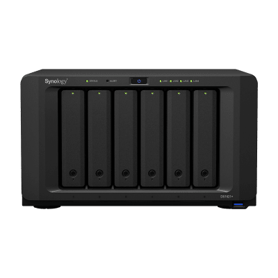 SYNOLOGY - NAS Synology DiskStation DS1621+ | 6 Bahías | Procesador AMD Ryzen V1500B | 4 GB DDR4 ECC | Expansión Hasta 16 Bahías | 2 Ranuras M.2 NVMe | Puerto 10GbE RJ-45 | Compatibilidad RAID | Btrfs | Virtualización | Caché SSD.