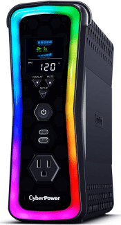 CYBERPOWER - UPS Gamer de 1500 VA/1000 W, Topología Línea Interactiva, Entrada 120 Vca  NEMA 5-15P, y 13 Salidas NEMA 5-15R, Puerto USB, Con Regulador de Voltaje (AVR)