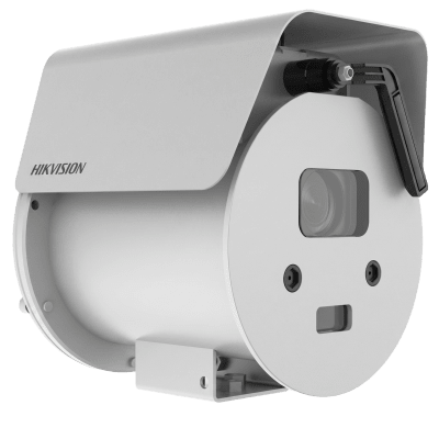 HIKVISION - Bala IP 4 Megapixel / Lente Mot. 2.8 a 12 mm / Antiexplosión (ATEX / IECEx)/ Anticorrosión (316L) / Dual Light (50 Mts IR / 30 Mts Luz Blanca) / IP68 / IK10 / Wiper / 2 Micrófonos Integrados / PoE+