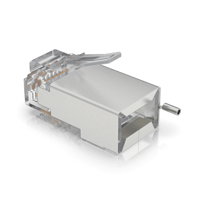 UBIQUITI - Paquete de 100 Conectores RJ45 Blindados Diseñados para Cables Ethernet UISP (UISP Cable Pro y Cable Carrier)