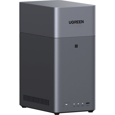 UGREEN - NAS UGREEN NASync DH2300 / Procesador RK3576 / 4GB u 8GB RAM / 32GB eMMC / 2 Bahías SATA / JBOD-Basic-RAID 0-RAID 1 / Puerto HDMI 4K / 1 GbE / USB 3.2 Gen 1 Type-C / Detección NFC
