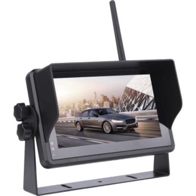 EPCOM - Monitor para Sistema de Reversa / 7 Pulgadas Táctil / 2 Cámaras Simultáneas / Soporte 4 Cámaras / IR 11 LEDs / -20°C a 70°C