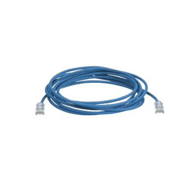 PANDUIT - Cable de Parcheo TX6, UTP Cat6, Diámetro Reducido (28AWG), Color Azul, 12.19 Metros (40 Pies)