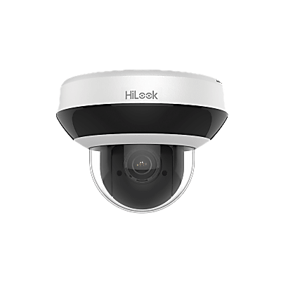 HILOOK BY HIKVISION - Mini Domo PTZ IP 2 Megapixel / 4X Zoom / H.265+ / 20 mts IR EXIR / WDR 120dB / PoE / IK10 / Exterior IP66 / Ultra Baja Iluminación / Micrófono Integrado / PoE