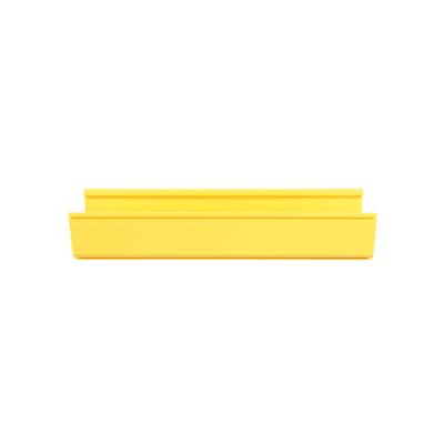 PANDUIT - Canaleta FiberRunner™ 6X4, de PVC Rígido, Color Amarillo, 3 m de Largo