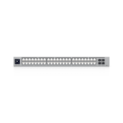 UBIQUITI - UniFi Switch USW-Pro-XG-48-PoE / Capa 3 / 48 puertos PoE+++ (32 × 10 GbE, 16 × 2,5 GbE) + 4 puertos SFP28 25 G / 1080 W PoE total