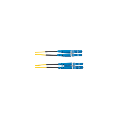 PANDUIT - Jumper de Fibra Optica Monomodo 9/125 OS2, LC-LC Duplex, LSZH (Cero Halógenos), Color Amarillo, 2 Metros (6.56 Pies)