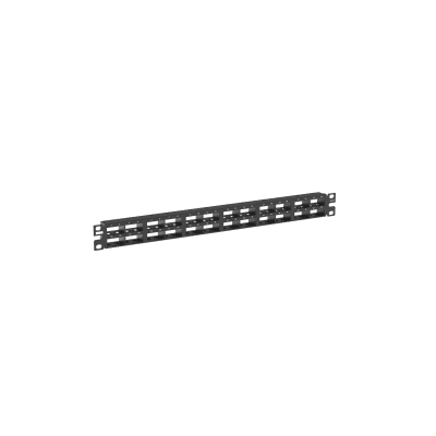 PANDUIT - Panel de Parcheo Modular Mini-Com (Sin Conectores), Plano, Blindado, Alta Densidad, de 48 Puertos, 1UR
