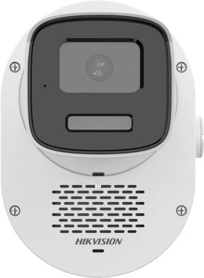 HIKVISION - [Dual Light + ColorVu] Bala IP 4 Megapixel / Lente 4 mm / 50 mts IR + 50 mts Luz Blanca / Micrófono Integrado / ACUSENSE Lite / Exterior IP67 / WDR 120 dB / PoE / Micro SD