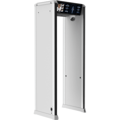 HIKVISION - Arco Detector de Metales Walk-Through / 24 Zonas de Detección / Pantalla Táctil LCD 10" / Pantalla de Información 29" / Sensibilidad Ajustable 100 Niveles / Detección de Clip de Papel o 5g Oro/Plata / Conectividad Eth