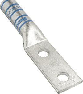 PANDUIT - Zapata de compresión LCC400-12-6 para cal. 400 Kcmil, Doble barreno para tornillo prisionero de 1/2, Espaciado de orificios 44.5mm, 1 Pz