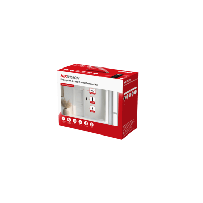 HIKVISION - Kit Terminal Control Acceso Biométrico DS-KAS807 / Reconocimiento Facial y Huella Digital / 2.4" LCD / 5000 Huellas + 5000 Tarjetas / IP65 / Wi-Fi + PoE / Cerradura Magnética 272 kg / Botón Touchless