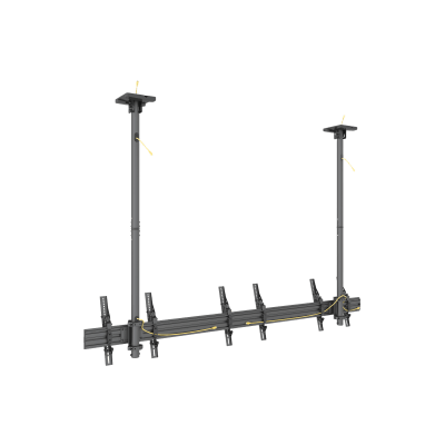 EPCOM INDUSTRIAL - Soporte Mural Triple LCM3x1U / Pantallas 32"-65" / Carga 30 kg (66 lbs) por Pantalla / VESA 100x100-600x400 mm / Ajuste Inclinación 0°-15° / Montaje Techo