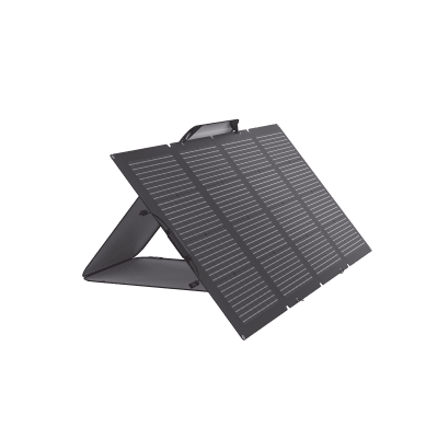 ECOFLOW - Panel Solar Bifacial / 220W Frontal + 155W Trasera / IP68 / Ajuste de Ángulo / Cable XT60 a MC4 / Portátil y Flexible