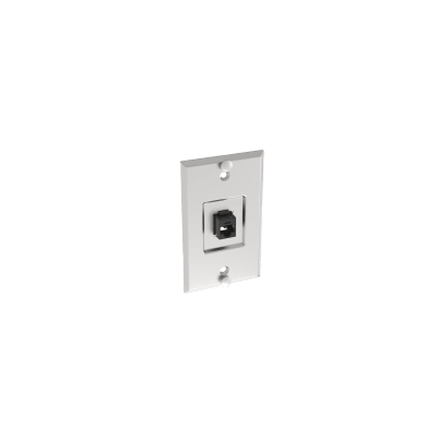 PANDUIT - Placa de Pared Telefónica, Salida de 1 Puerto Keystone, Con Jack Cat5e Estilo TP, de Acero Inoxidable