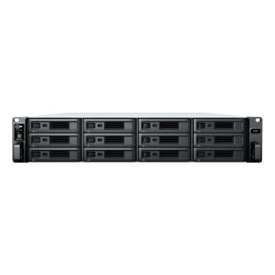 SYNOLOGY - Servidor de Almacenamiento Synology SA6400 | 12 Bahías | Escalable hasta 108 Bahías | AMD EPYC 7272 | 32 GB DDR4 ECC | 10GbE RJ-45 | RAID F1, 0, 1, 5, 6, 10.