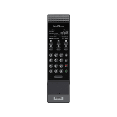 FANVIL - Teléfono IP Inalámbrico para Hotelería con Wi-Fi 6 Doble Banda, 6 Teclas DSS,Material Antibacterial