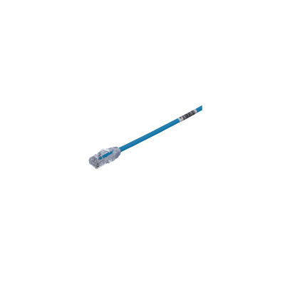 PANDUIT - Cable de Parcheo UTP Cat6A, CM/LSZH, Diámetro Reducido (28AWG), Color Azul, 13 Metros (42.65 Pies)