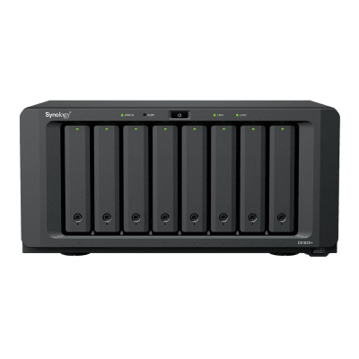 SYNOLOGY - NAS DiskStation DS1825+ | 8 Bahías | AMD Ryzen V1500B | 8 GB DDR4 ECC | Hasta 2,239 MB/s Lectura | 2 Puertos 2.5GbE | Expansión PCIe 3.0 | Compatible con 10GbE y 25GbE | Caché SSD M.2 | Synology DSM.