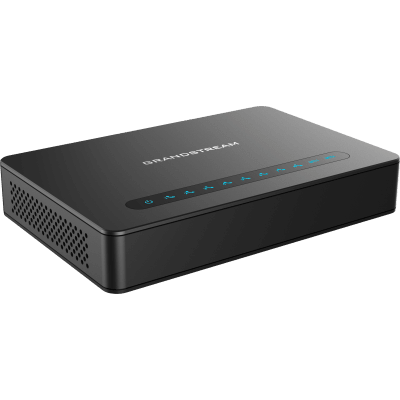GRANDSTREAM - Gateway 8 Puertos FXS (Conectar Teléfono Análogo) con Router NAT Gigabit / 2 Perfiles SIP / Cifrado AES / Conferencia de Voz 3 Participantes / Calidad de Voz HD / Fax T.38 / 2 Puertos Gigabit / Aprovisionamiento Automatizado TR069