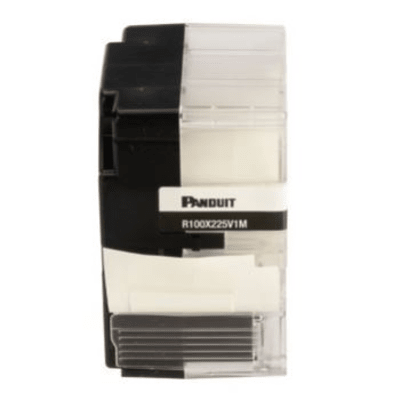 PANDUIT - Casete de 75 Etiquetas Autolaminadas Turn-Tell, Con Rotación para Mejor Visibilidad, para Cables Categoría 6 FTP y Categoría 6a/10Gig, Calibre AWG 8 - 4