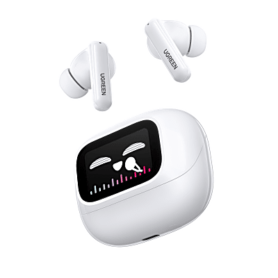 UGREEN - Auriculares Inalámbricos HiTune T6 Magic / Bluetooth 5.4 / Codec LDAC Hi-Res / Autonomía 6 Horas + 30 Horas con Estuche / USB-C / Cancelación de Ruido ENC