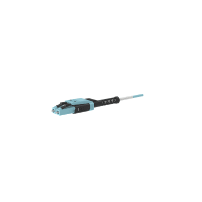 PANDUIT - Jumper de Fibra Óptica Multimodo 50/125 OM4, LC-LC Uniboot Duplex, LSZH, Color Aqua, 3 Metros (9.84 Pies)