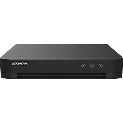 HIKVISION - DVR 16 Canales TURBOHD + 8 Canales IP / 5 Megapixel Lite - 3K Lite / Audio de Dos Vías por Coaxitron / ACUSENSE (Evita falsas alarmas) / 1 Bahía de Disco Duro / Salida de Video en Full HD