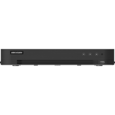 HIKVISION - DVR 16 Canales TURBOHD + 8 Canales IP / 5 Megapixel Lite - 3K Lite / Audio de Dos Vías por Coaxitron / Reconocimiento Facial / ACUSENSE (Evita falsas alarmas) / 1 Bahía de Disco Duro / Salida de Video en Full HD