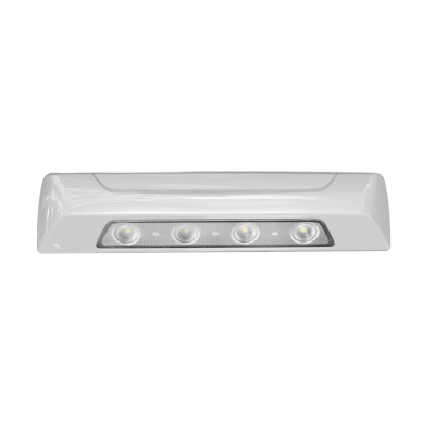 SIGNALPRO - Luz Auxiliar de Escena de 4 LED, Blanco, Lente Transparente, Bisel Blanco