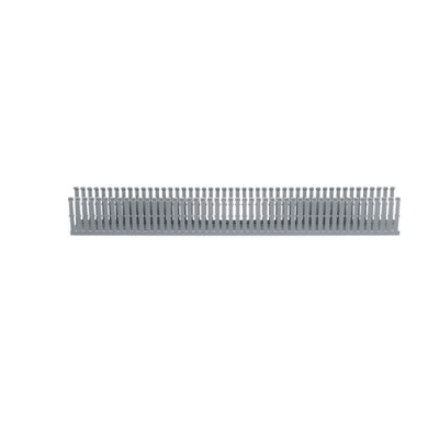 PANDUIT - Canaleta Ranurada de PVC sin Tapa, Tipo F, 2.25 in de Ancho, 3.14 in de Alto y 1800 mm de Largo, Color Gris