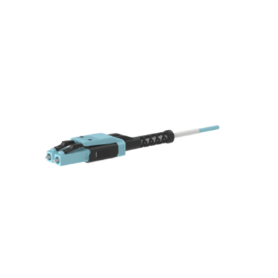 PANDUIT - Jumper de Fibra Óptica / Multimodo OM4 50/125 / LC-LC Uniboot Duplex / LSZH / 5 m (16.4 ft) / Color Aqua