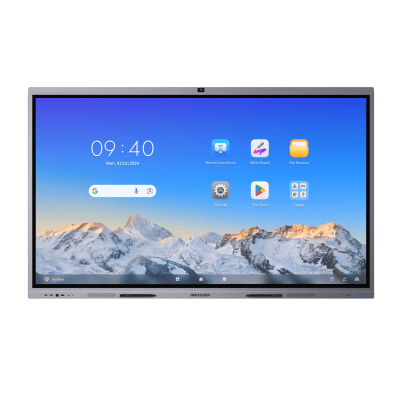 HIKVISION - Pantalla Interactiva Touch de 75" Android 13 / Google Suite Preinstalado con Certificación EDLA / Cámara Web 8 MP / Resolución 4K / Bocinas Integradas / Entradas HDMI y VGA / Incluye 2 Lápices para Escribir