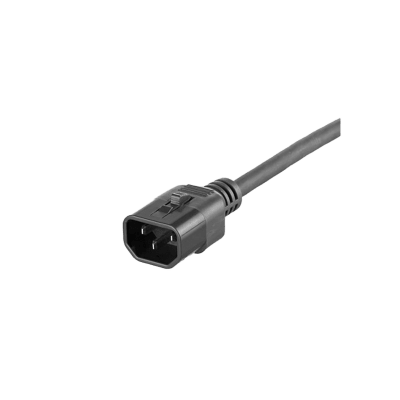 PANDUIT - Cable de Alimentación Eléctrica Con Bloqueo Doble de Seguridad, de IEC C14 a IEC C13, 4 ft. de Largo, Color Negro, Paquete de 10 Piezas