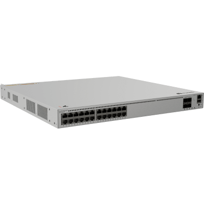 HUAWEI - Switch eKit Distribución/Acceso Administrable Capa 3 / 24 Puertos Gigabit PoE++ & 4 Puertos SFP+ 10 Gbps / PoE Budget 2,268 W / Soporta iStack / Gestión Gratuita desde la Nube / Sin Licenciamiento