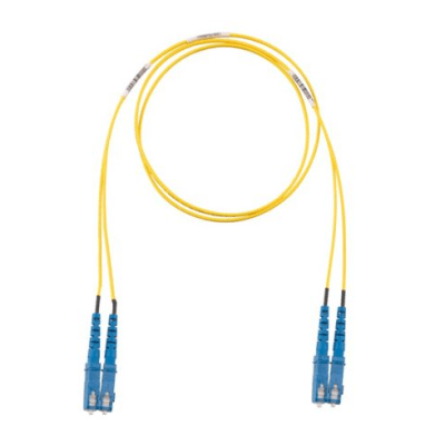 PANDUIT - Jumper de Fibra Optica Monomodo 9/125 OS2, SC-SC Duplex, OFNR (Riser), Color Amarillo, 3 Metros (9.84 Pies)