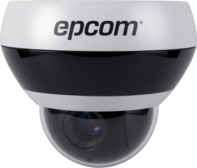 EPCOM PROFESSIONAL - Mini Domo PTZ Anti-vandalico IP66 4X Zoom HD-TVI 2 Megapixeles (1080P)